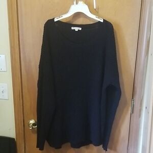 Riah Fashion Black Knit Sweater